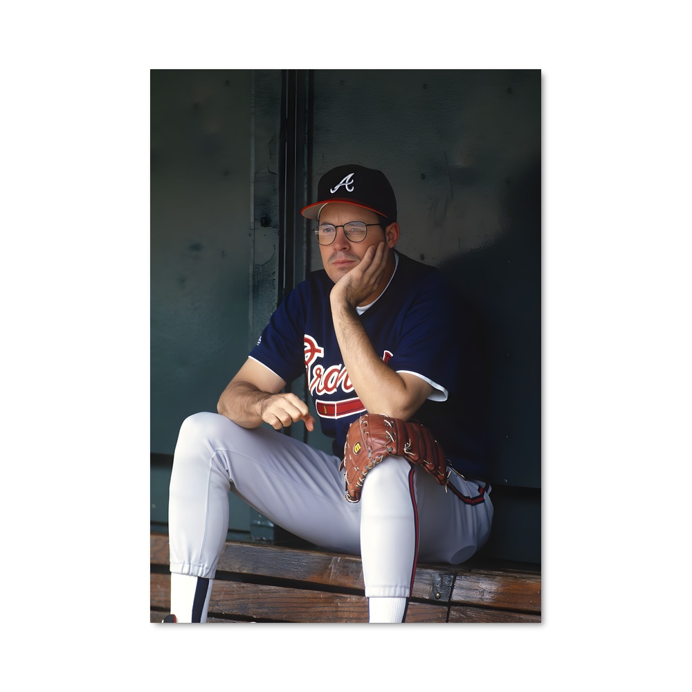 Poster Le Tranquille Champion – affiche Baseball